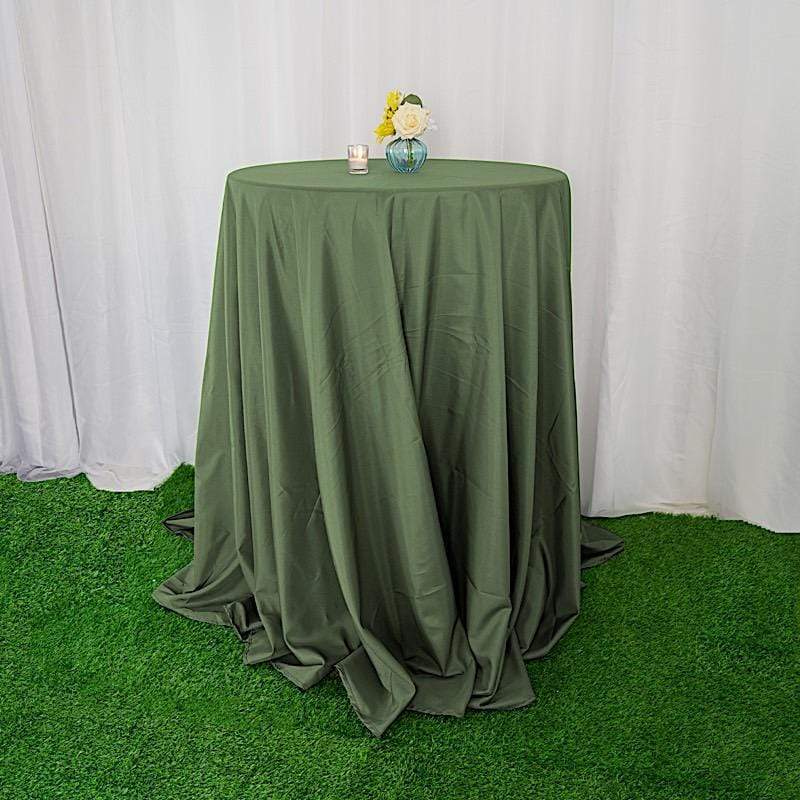 120" Polyester Round Tablecloth Wedding Party Table Linens