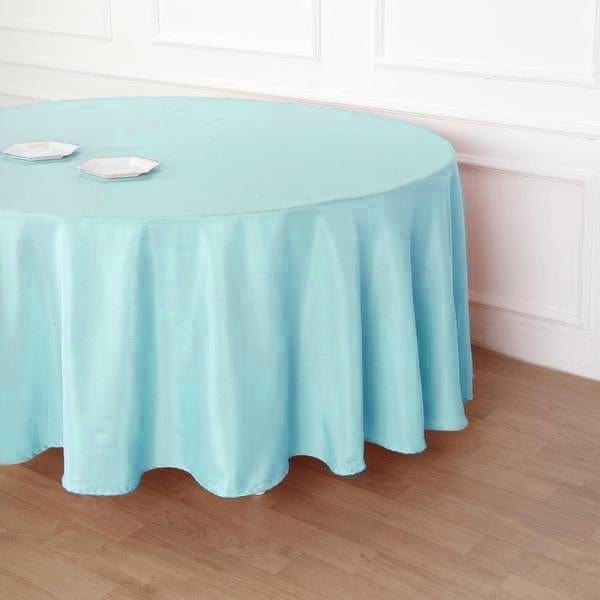 120" Polyester Round Tablecloth Wedding Party Table Linens