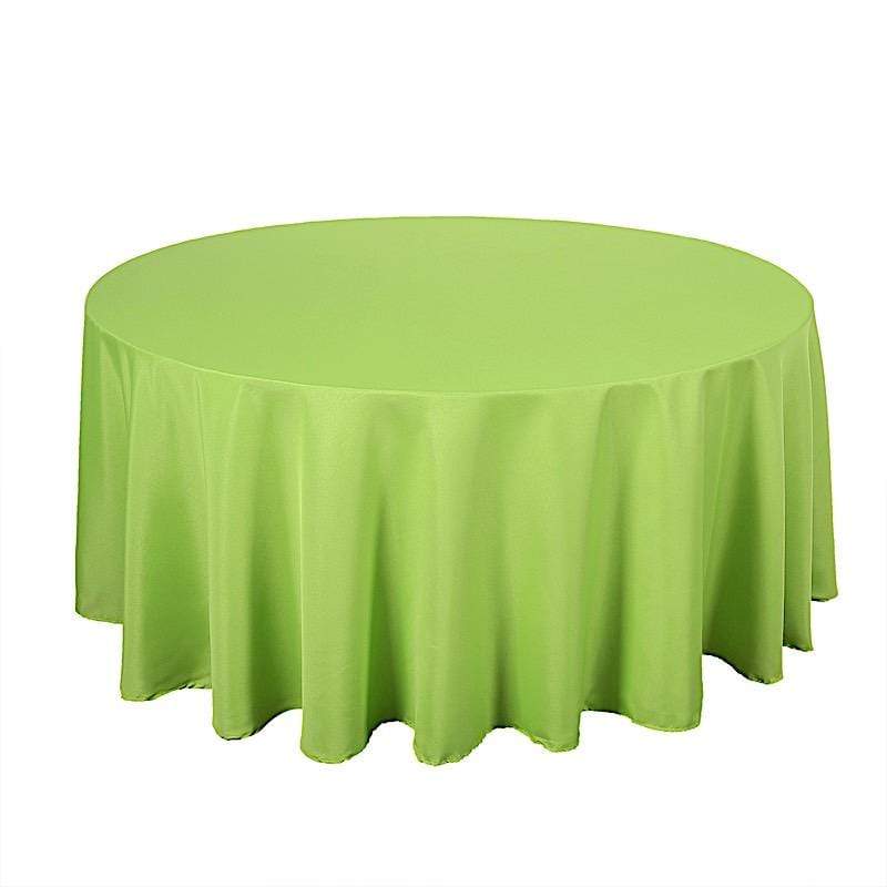 120" Polyester Round Tablecloth Wedding Party Table Linens