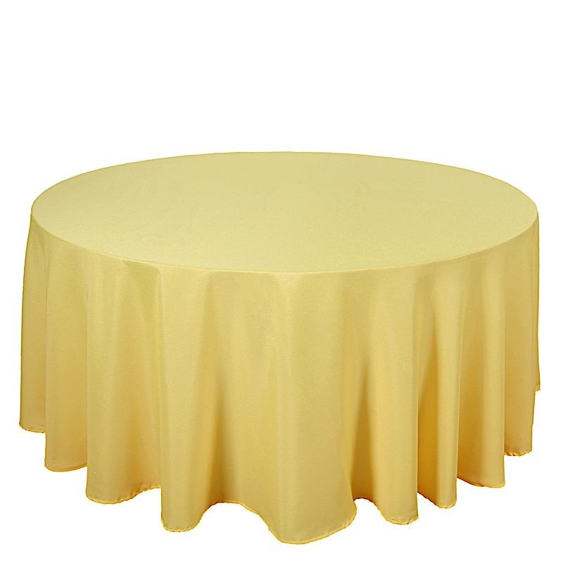 120" Polyester Round Tablecloth Wedding Party Table Linens