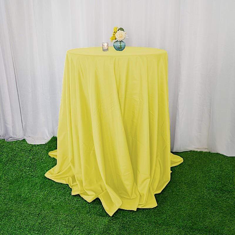 120" Polyester Round Tablecloth Wedding Party Table Linens