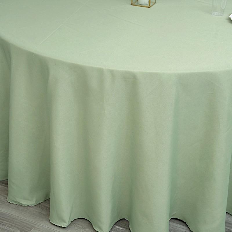 120" Polyester Round Tablecloth Wedding Party Table Linens