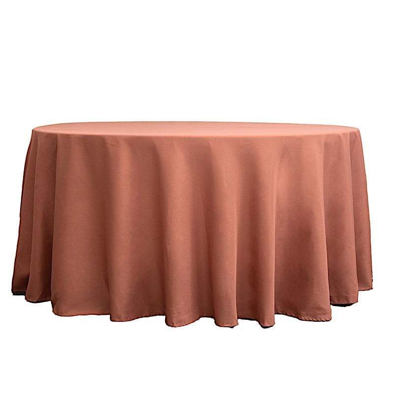 120" Polyester Round Tablecloth Wedding Party Table Linens
