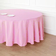 120" Polyester Round Tablecloth Wedding Party Table Linens