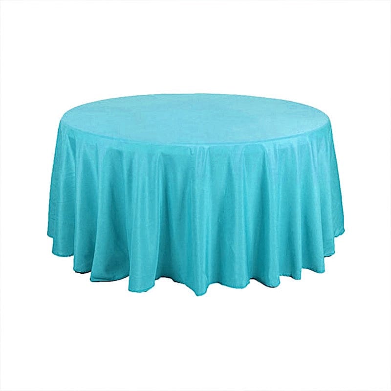 120" Polyester Round Tablecloth Wedding Party Table Linens