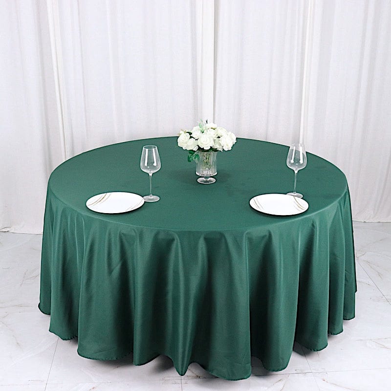 120" Polyester Round Tablecloth Wedding Party Table Linens