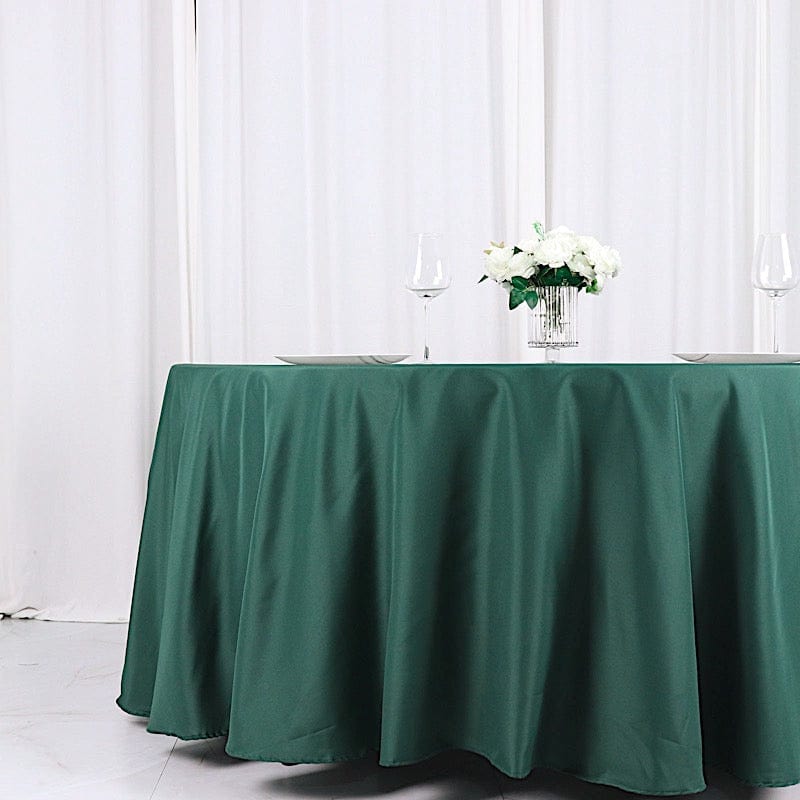 120" Polyester Round Tablecloth Wedding Party Table Linens