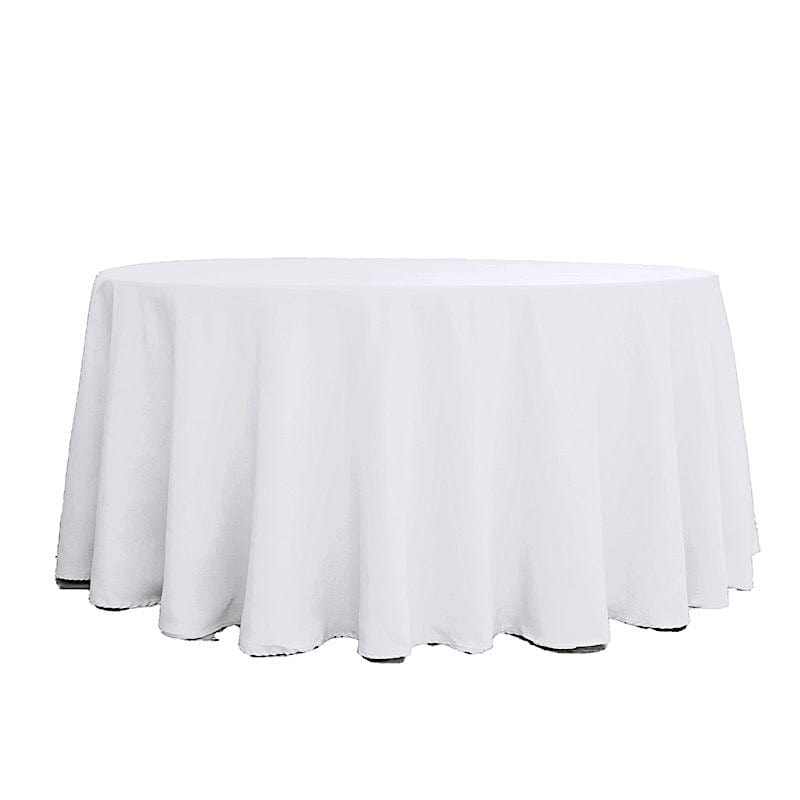 120" Polyester Round Tablecloth Wedding Party Table Linens