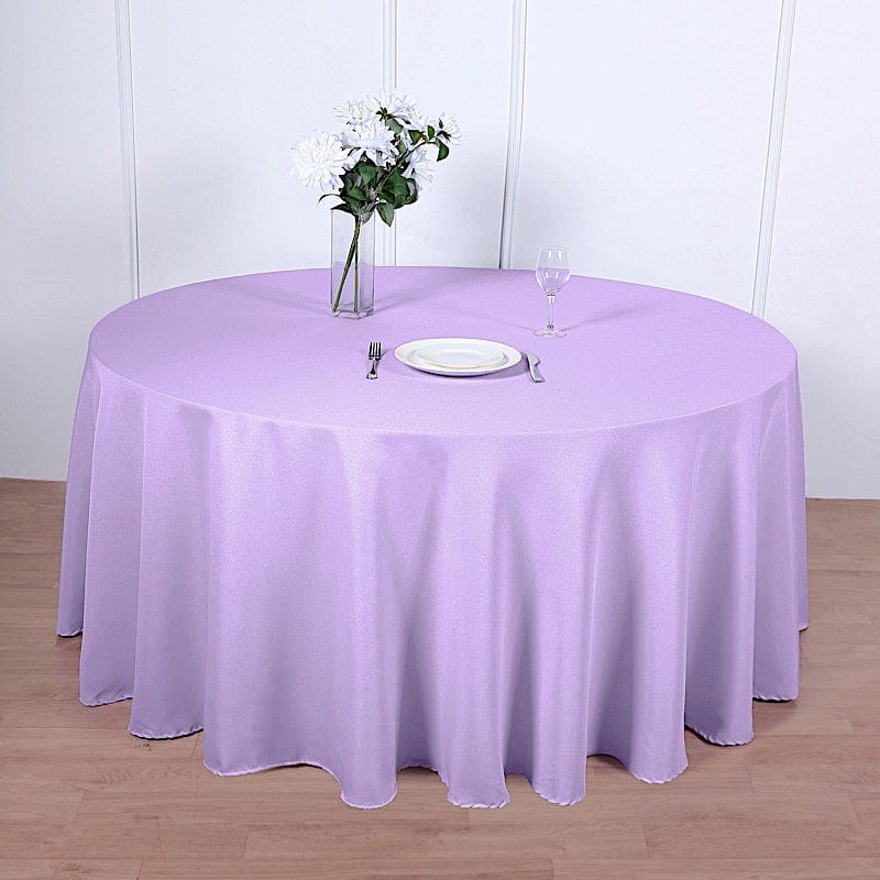 120" Polyester Round Tablecloth Wedding Party Table Linens