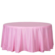 120" Polyester Round Tablecloth Wedding Party Table Linens