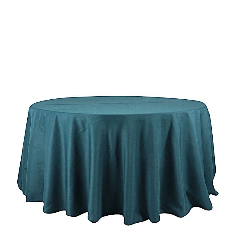 120" Polyester Round Tablecloth Wedding Party Table Linens
