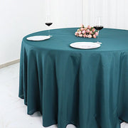 120" Polyester Round Tablecloth Wedding Party Table Linens