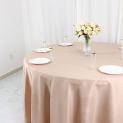 120" Polyester Round Tablecloth Wedding Party Table Linens