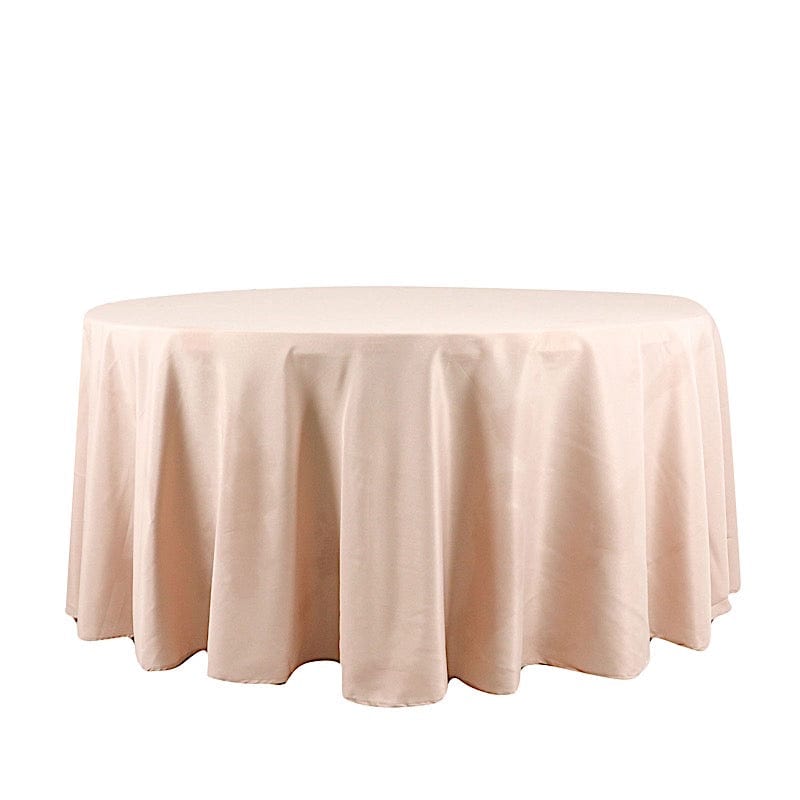 120" Polyester Round Tablecloth Wedding Party Table Linens