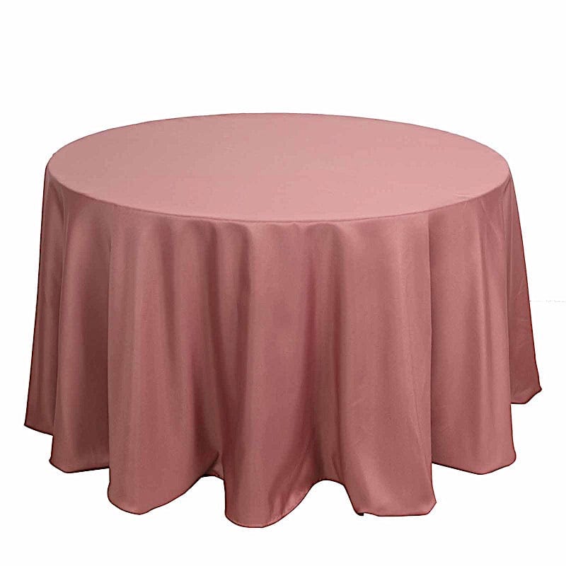 120" Polyester Round Tablecloth Wedding Party Table Linens