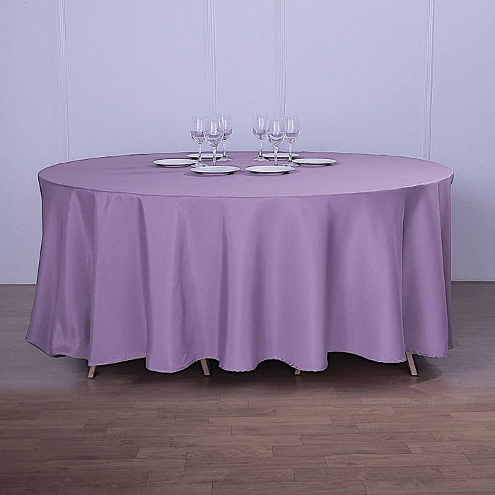 120" Polyester Round Tablecloth Wedding Party Table Linens TAB_120_073_POLY