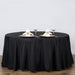120" Polyester Round Tablecloth Wedding Party Table Linens TAB_120_BLK_POLY