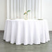 120" Polyester Round Tablecloth Wedding Party Table Linens TAB_120_WHT_POLY