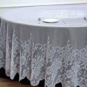120" Premium Lace Round Tablecloth