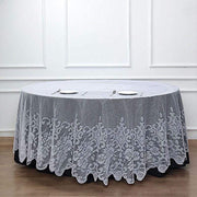 120" Premium Lace Round Tablecloth