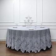 120" Premium Lace Round Tablecloth