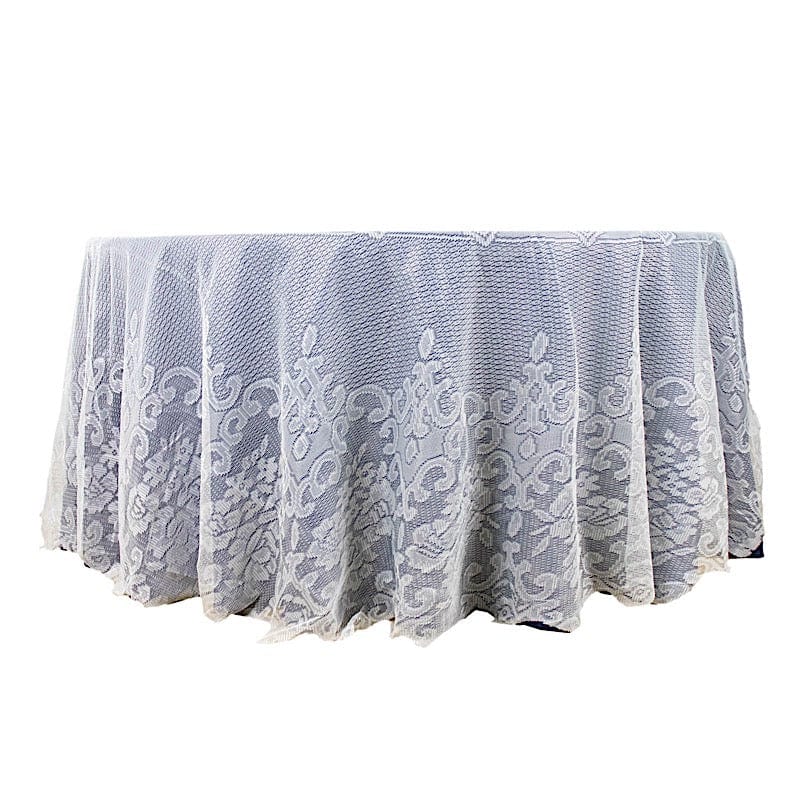 120" Premium Lace Round Tablecloth