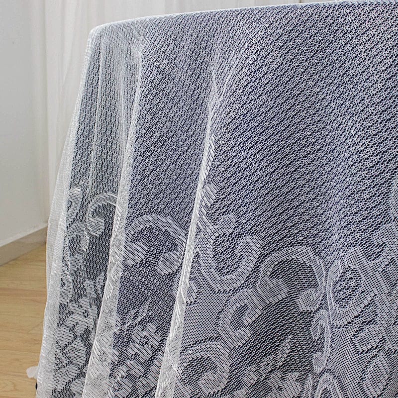 120" Premium Lace Round Tablecloth