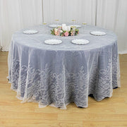 120" Premium Lace Round Tablecloth