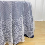 120" Premium Lace Round Tablecloth