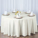 120" Premium Polyester Round Tablecloth Wedding Table Linens TAB_120_IVR_PRM