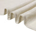 120" Round Premium Faux Burlap Polyester Tablecloth - Beige TAB_JUTE02_120_081