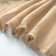 120" Round Premium Faux Burlap Polyester Tablecloth - Natural Brown TAB_JUTE02_120_NAT