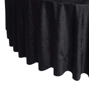 120" Round Premium Velvet Tablecloth - Black TAB_VEL_120_BLK