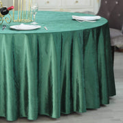 120" Round Premium Velvet Tablecloth - Hunter Green TAB_VEL_120_036