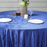 120" Round Premium Velvet Tablecloth - Royal Blue TAB_VEL_120_ROY