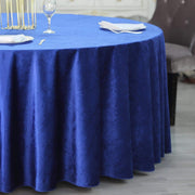 120" Round Premium Velvet Tablecloth - Royal Blue TAB_VEL_120_ROY