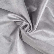 120" Round Premium Velvet Tablecloth - Silver Light Gray TAB_VEL_120_SILV