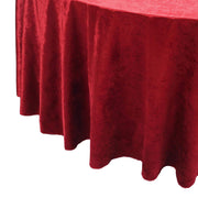 120" Round Premium Velvet Tablecloth