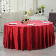 120" Round Premium Velvet Tablecloth