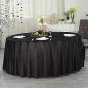 120" Round Premium Velvet Tablecloth