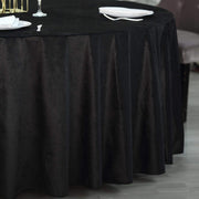 120" Round Premium Velvet Tablecloth