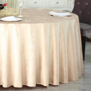 120" Round Premium Velvet Tablecloth