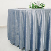 120" Round Premium Velvet Tablecloth