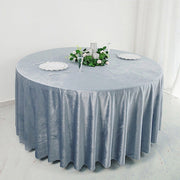 120" Round Premium Velvet Tablecloth