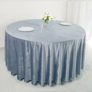 120" Round Premium Velvet Tablecloth