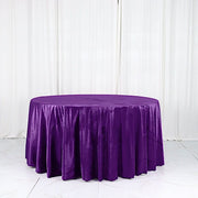 120" Round Premium Velvet Tablecloth