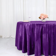 120" Round Premium Velvet Tablecloth