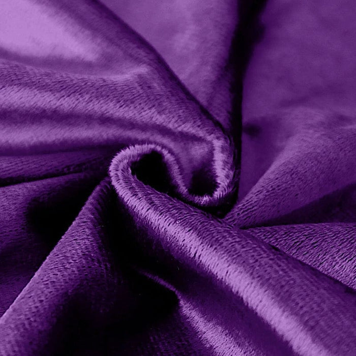 120" Round Premium Velvet Tablecloth