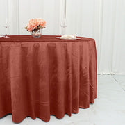 120" Round Premium Velvet Tablecloth