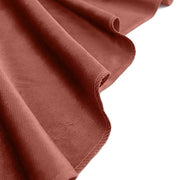 120" Round Premium Velvet Tablecloth